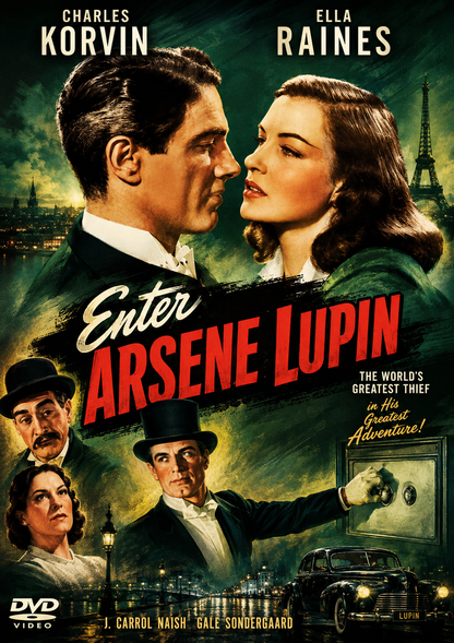 ENTER ARSENE LUPIN (1944) Charles Korvin,Ella Raines - DVD ONLY NO CASE