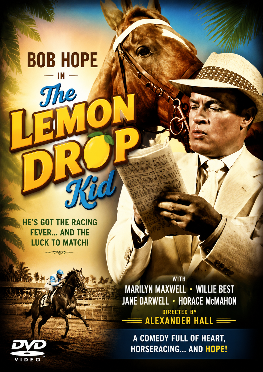THE LEMON DROP KID (1951) Bob Hope ,Marilyn Maxwell ,Lloyd Nola - Public Domain Movie DVD NO CASE