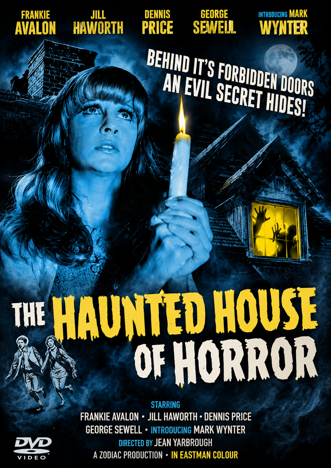 THE HAUNTED HOUSE OF HORROR  (1969) Frankie Avalon, Jill Haworth, Dennis Price - DVD, Public Domain DVD NO CASE