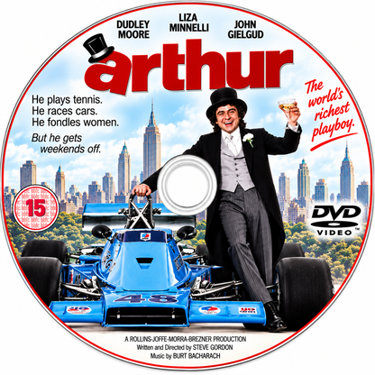 ARTHUR (1981) Dudley Moore • Liza Minnelli • John Gielgud Geraldine Fitzgerald • Jill Eikenberry • Stephen Elliott • DVD NO CASE