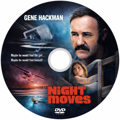 NIGHT MOVES (1975) Gene Hackman,Susan Clark - Public Domain DVD NO CASE
