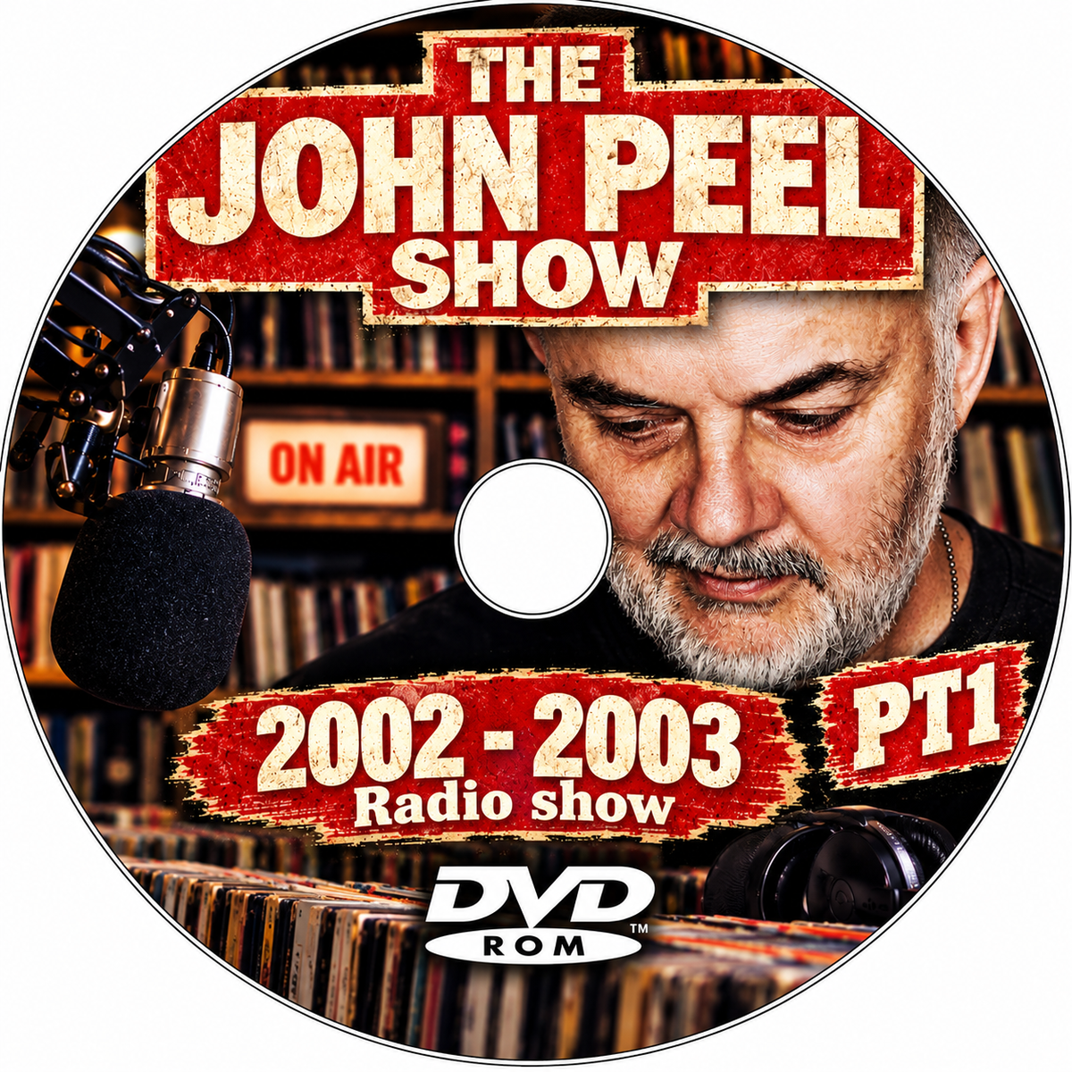THE JOHN PEEL RADIO SHOW - 2002-2003 x4 DVDROM COLLECTION  - Retro Old Time Radio Shows MP3 DVDROM