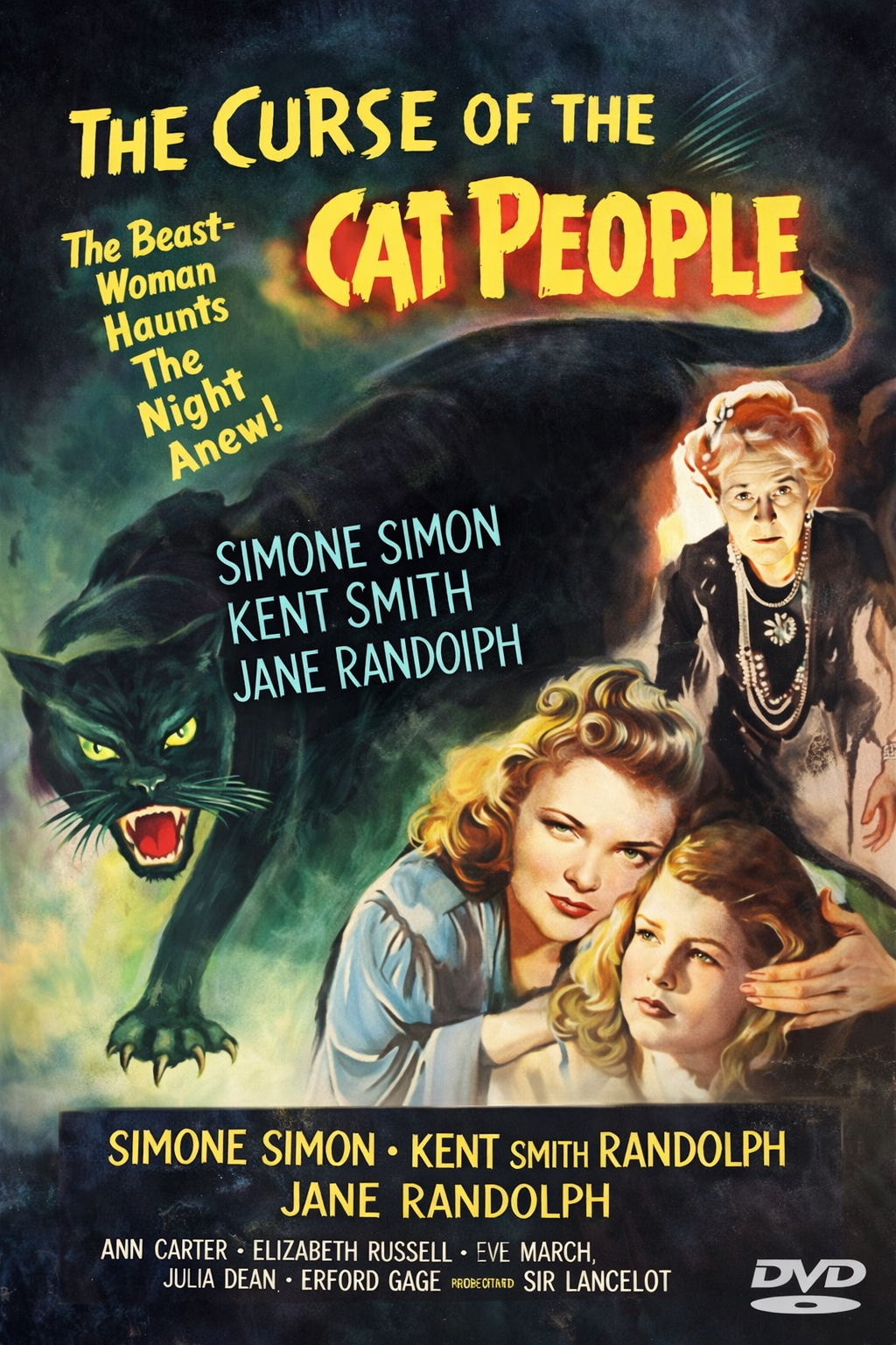 THE CURSE OF THE CAT PEOPLE (1944) Kent Smith, Ann Carter, Elizabeth Russell, Simone Simon, Jane Randolph  - Public Domain Movie DVD NO CASE