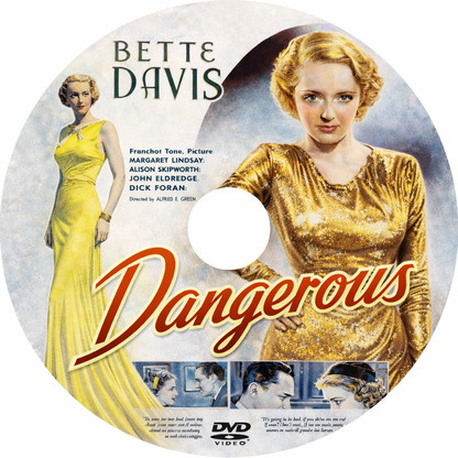 Dangerous (1935) Bette Davis - Franchot Tone - Public Domain DVD NO CASE