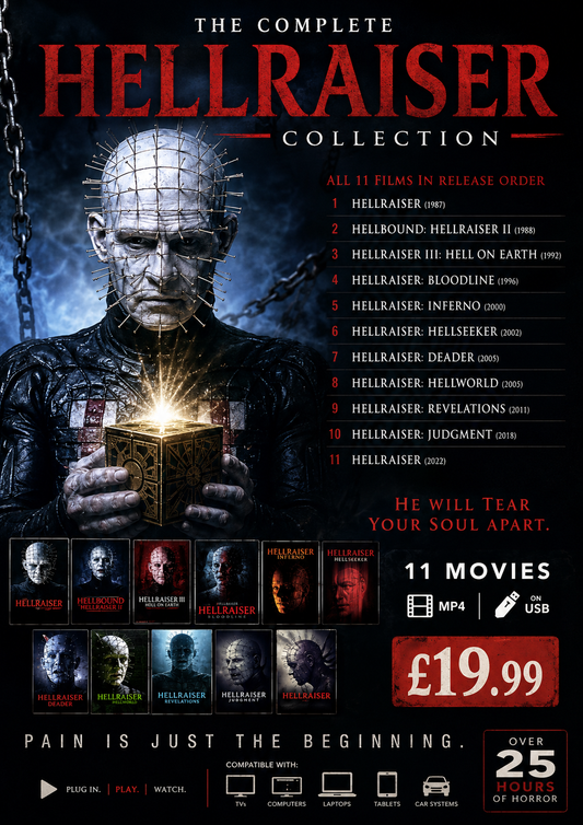 HELLRAISER — 11 MOVIE COLLECTION ON USB