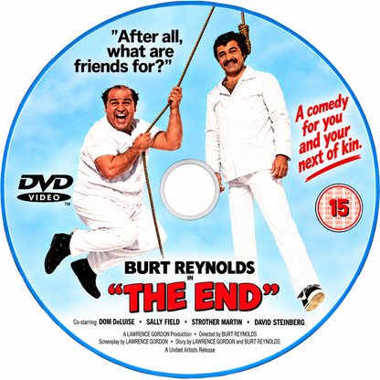 THE END (1978) Burt Reynolds • Dom DeLuise • Sally Field• DVD NO CASE