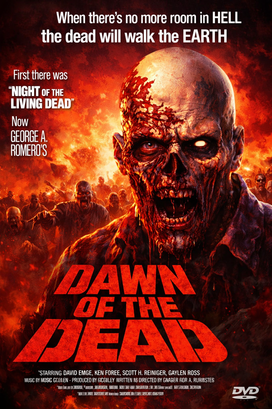 DAWN OF THE DEAD (1978) David Emge ,Ken Foree ,Scott Reiniger ,Gaylen Ross - Public Domain Movie DVD NO CASE