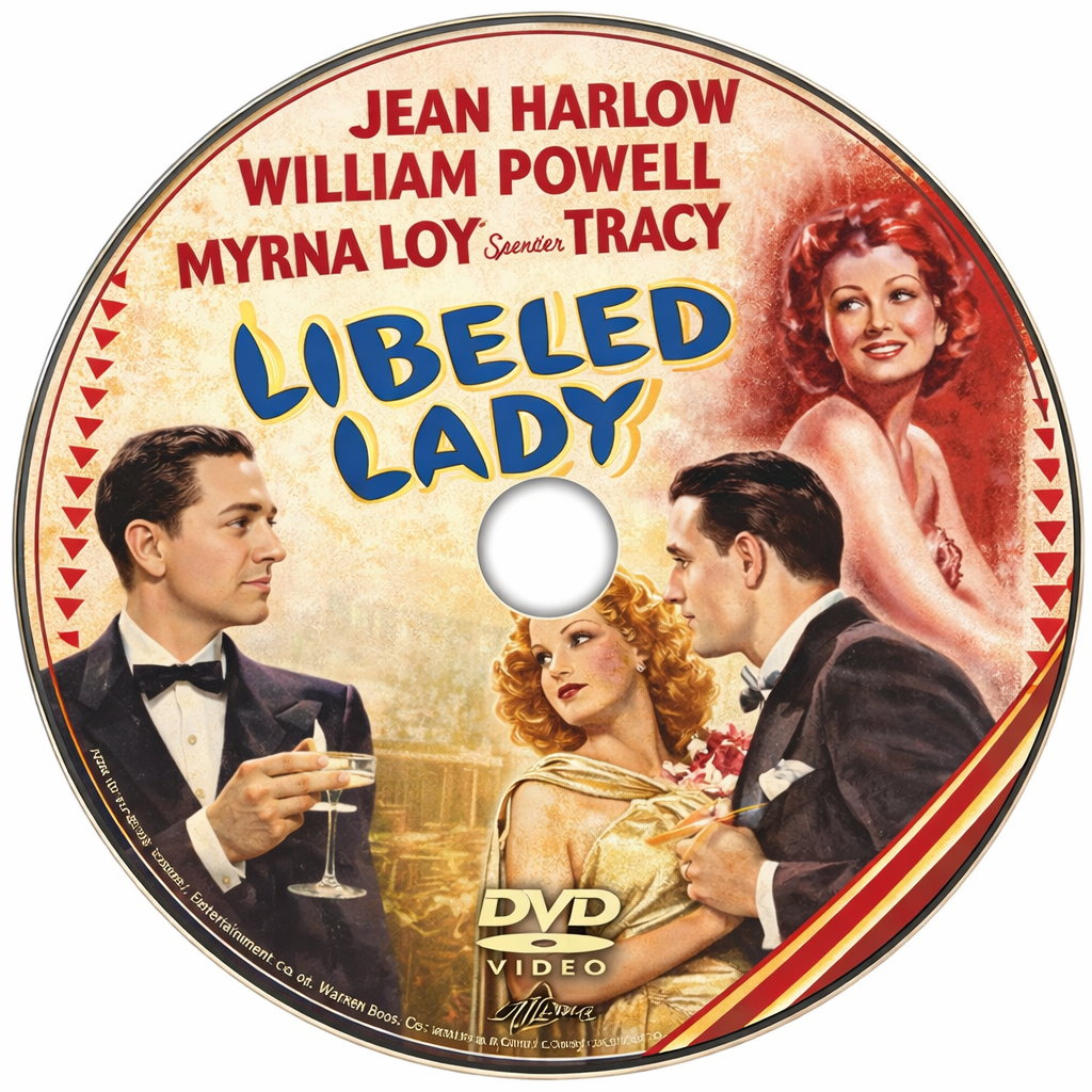 LIBELED LADY (1936) Bette Davis - Franchot Tone - Public Domain DVD NO CASE