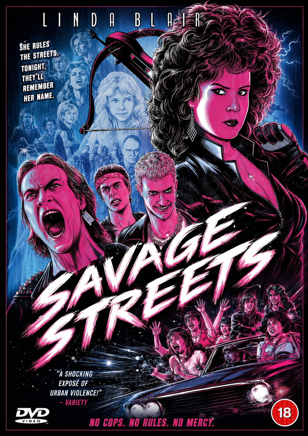 SAVAGE STREETS (18) (1984) Linda Blair, Robert Dryer - Public Domain DVD NO CASE