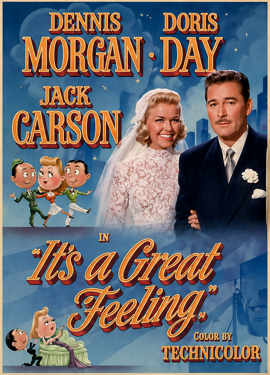 IT'S A GREAT FEELING (1949) Doris Day, Dennis Morgan, Jack Carson - VERY RARE DELETED TITLE ! - DVD NO CASE