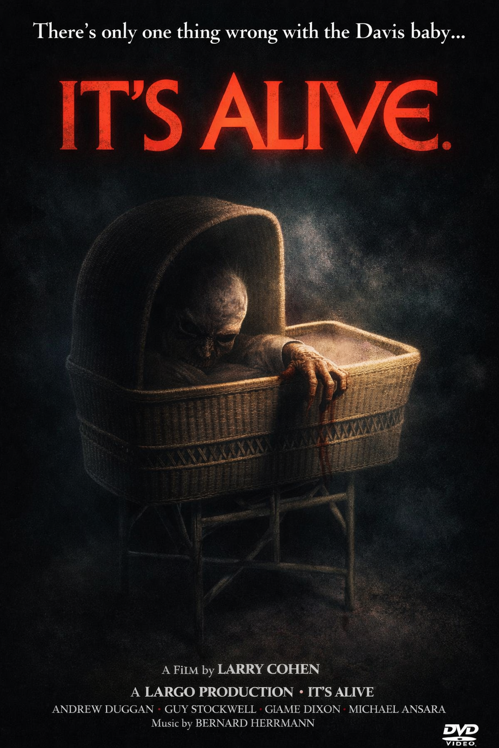 IT'S ALIVE (1974) John P. Ryan  - Public Domain DVD NO CASE