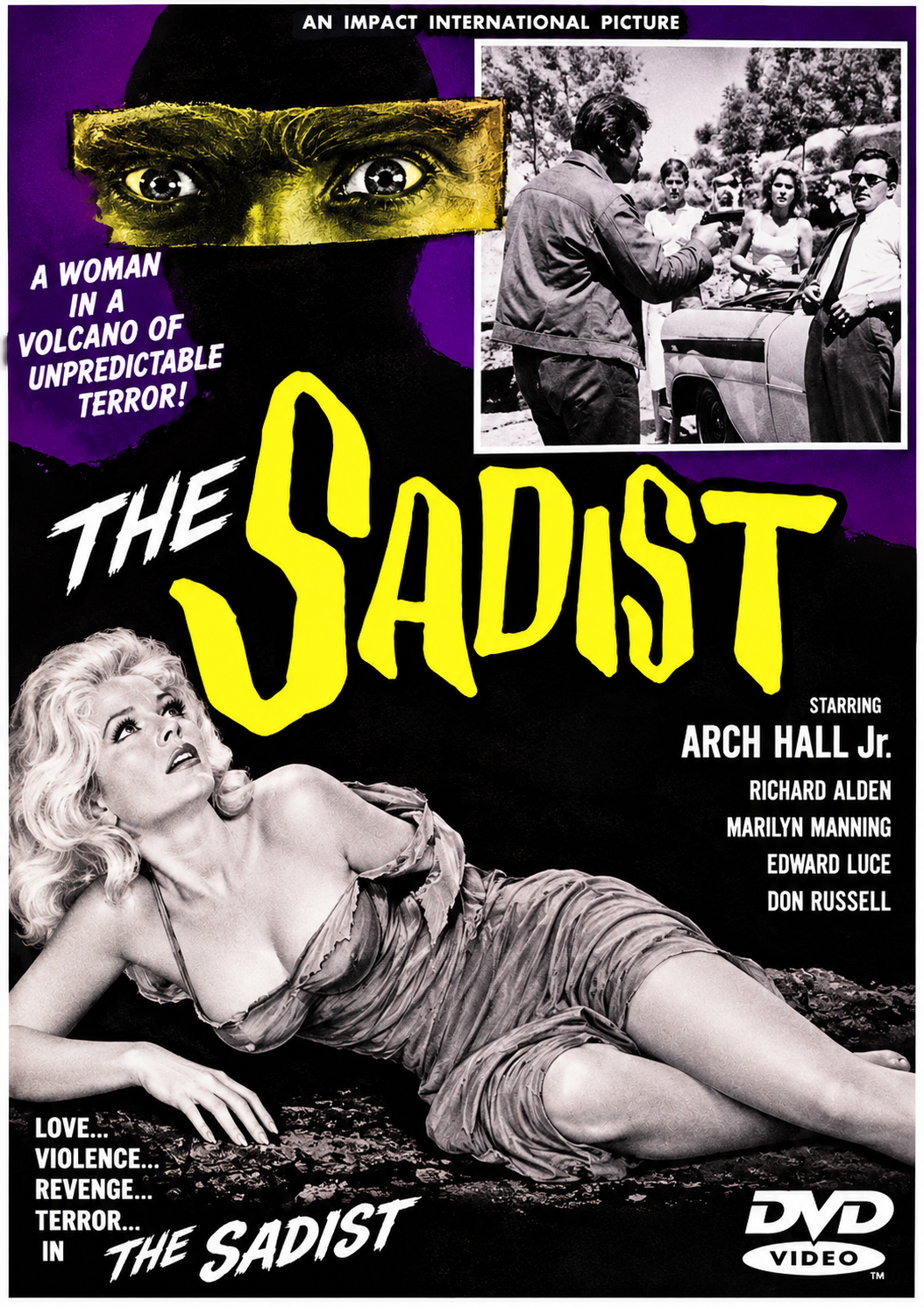 "THE SADIST (1963) Arch Hall Jr. • Richard Alden • Marilyn Manning • Don Russell • Helen Hovey - Public Domain DVD NO CASE