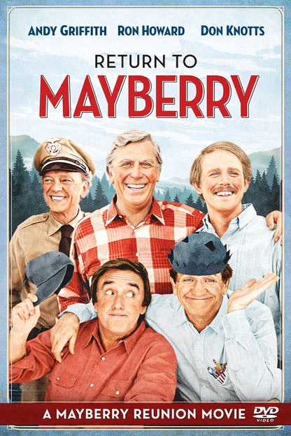 RETURN TO MAYBERRY (1986)  Andy Griffith ,Ron Howard ,Don Knotts ,Howard Morris ,Jim Nabors - Public Domain Movie DVD NO CASE