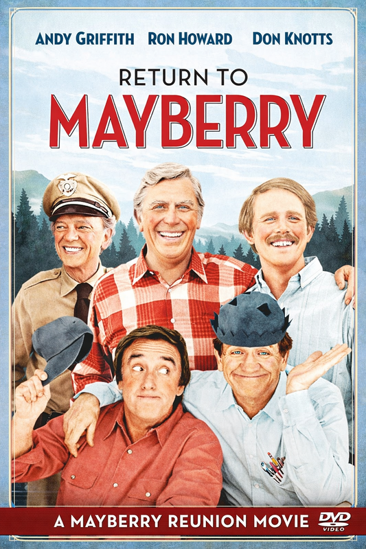 RETURN TO MAYBERRY (1986)  Andy Griffith ,Ron Howard ,Don Knotts ,Howard Morris ,Jim Nabors - Public Domain Movie DVD NO CASE