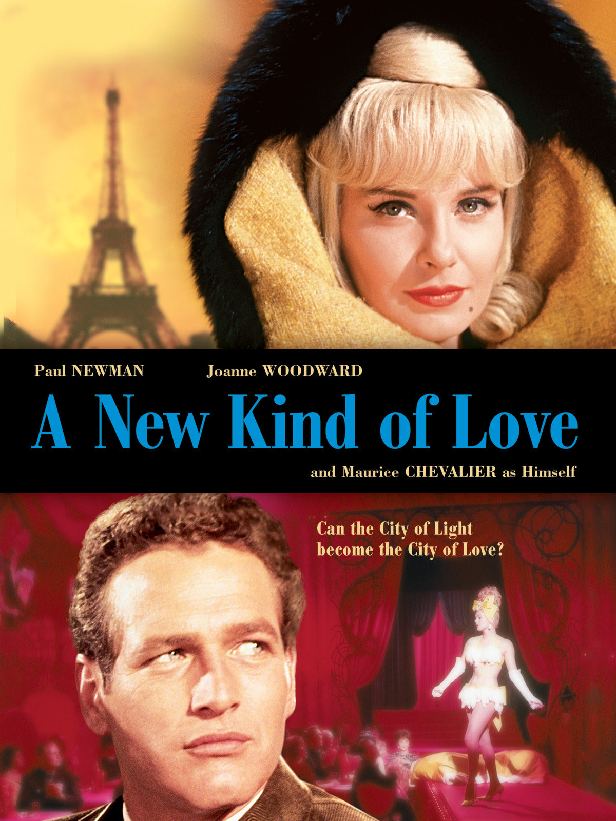 A NEW KIND OF LOVE (1963) Paul Newman,Eva Gabor,Maurice Chevalier - Public Domain DVD NO CASE