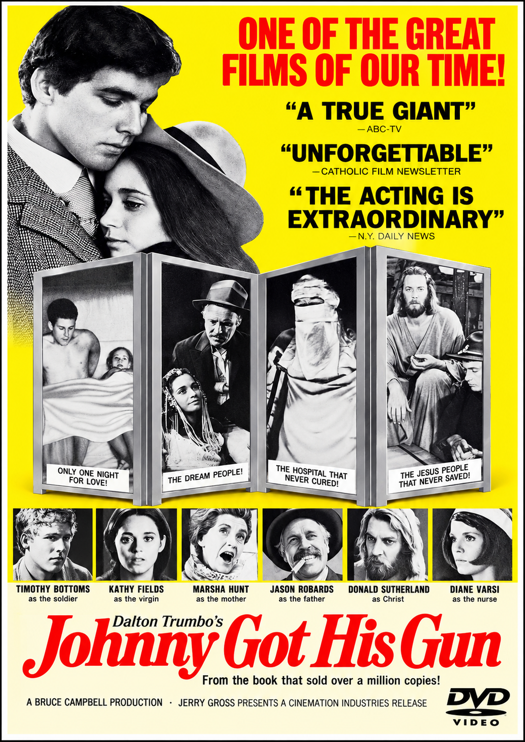 JOHNNY GOT HIS GUN  (1971) Donald Sutherland - Public Domain DVD NO CASE
