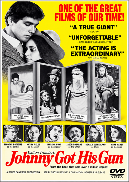 JOHNNY GOT HIS GUN  (1971) Donald Sutherland - Public Domain DVD NO CASE