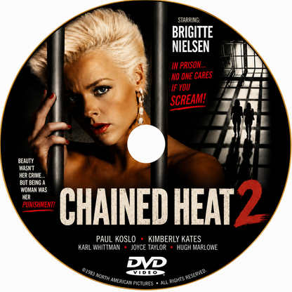 CHAINED HEAT 2 (1993) Brigitte Nielsen, Paul Koslo, Kimberley Kates - Public Domain Movie DVD NO CASE