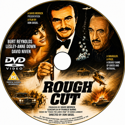ROUGH CUT  (1980) BURT REYNOLDS - Public Domain DVD NO CASE