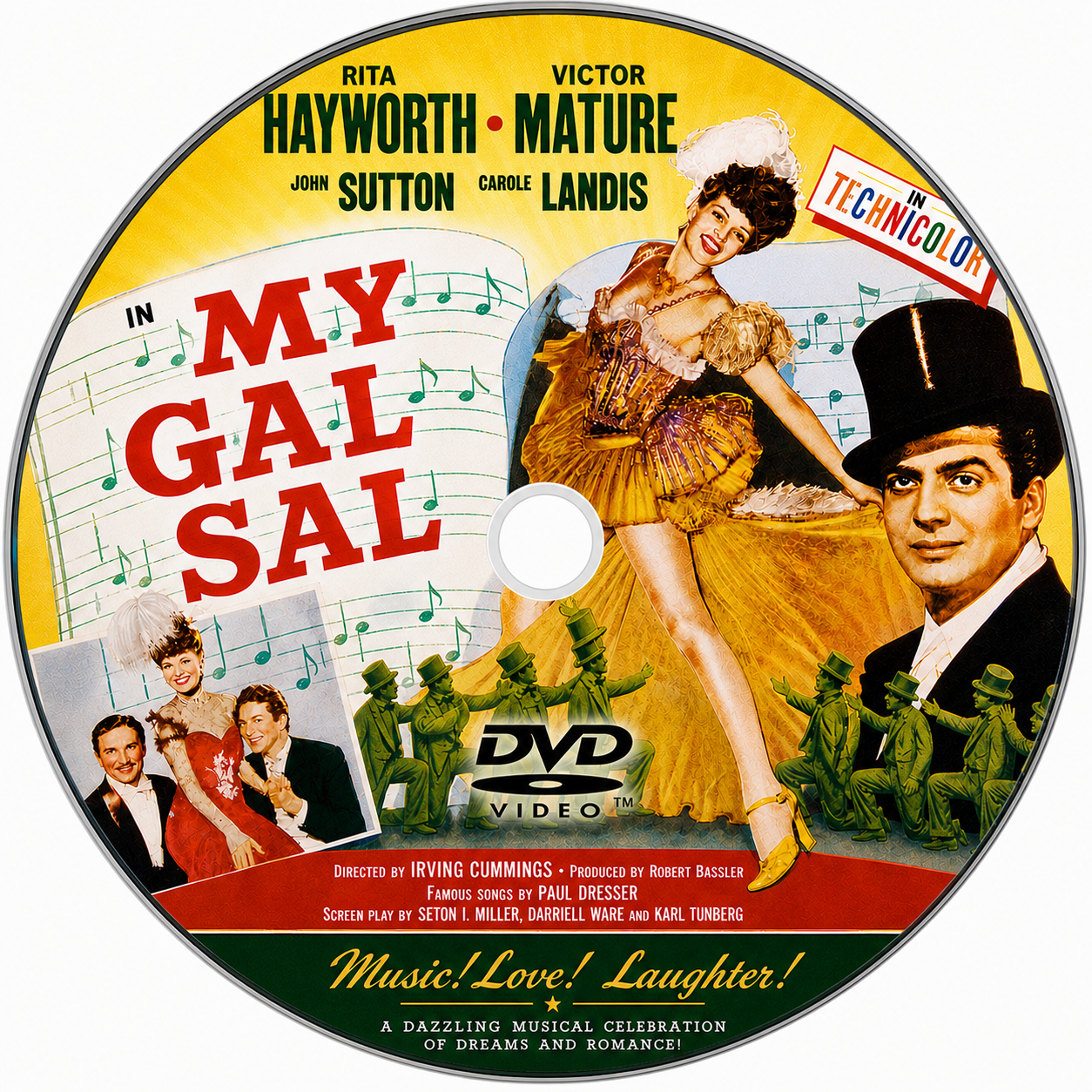 MY GAL SAL (1942) Rita Hayworth, Victor Mature, Carole Landis - VERY RARE DELETED TITLE ! - DVD NO CASE