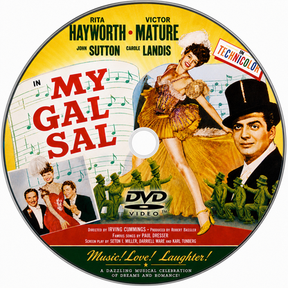 MY GAL SAL (1942) Rita Hayworth, Victor Mature, Carole Landis - VERY RARE DELETED TITLE ! - DVD NO CASE