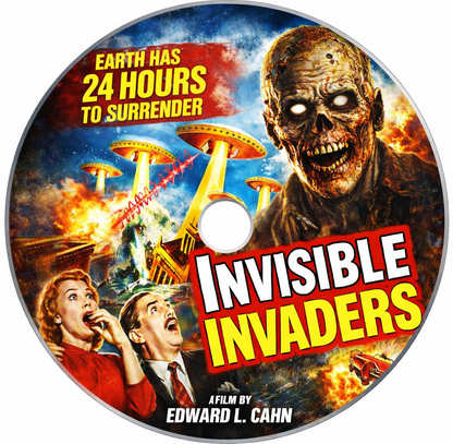 INVISIBLE INVADERS (1959) John Agar - Public Domain DVD NO CASE