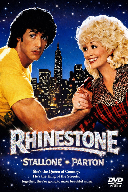 RHINESTONE (1984) Sylvester Stallone ,Dolly Parton, Richard Farnsworth, Ron Leibman - DVD, Public Domain DVD NO CASE