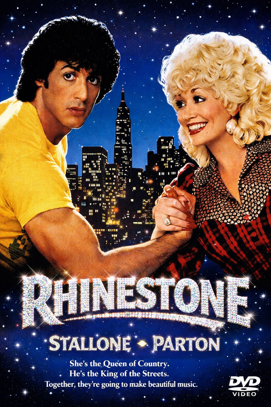 RHINESTONE (1984) Sylvester Stallone ,Dolly Parton, Richard Farnsworth, Ron Leibman - DVD, Public Domain DVD NO CASE