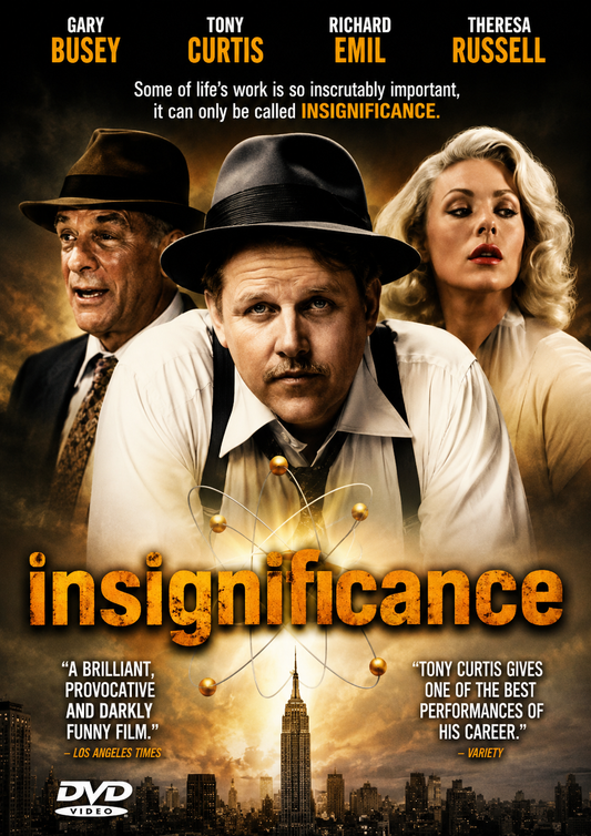 INSIGNIFICANCE (1985) Theresa Russell, Tony Curtis, Gary Busey, Michael Emil & Will Sampson - DVD NO CASE
