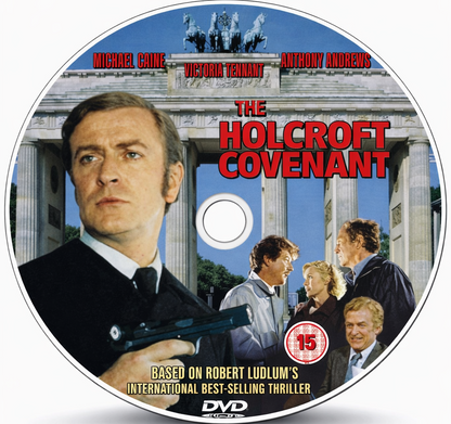 THE HOLCROFT COVENANT (1985) Michael Caine ,Anthony Andrews, Victoria Tennant, Lilli Palmer, Mario Adorf - Public Domain Movie DVD NO CASE
