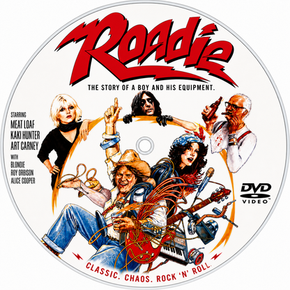 ROADIE (12a) - Meat Loaf, Alice Cooper, Blondie - Public Domain DVD NO CASE
