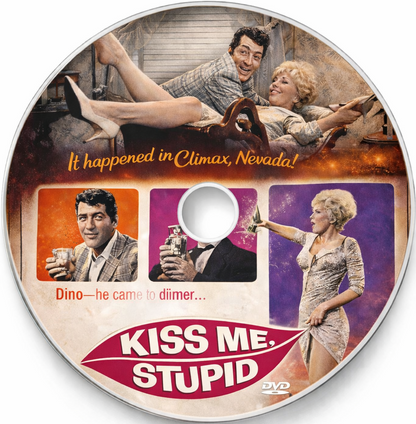 KISS ME, STUPID (1964) - Dean Martin ,Kim Novak ,Ray Walston ,Felicia Farr ,Cliff Osmond - Public Domain DVD NO CASE