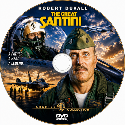 THE GREAT SANTINI (1979) Robert Duvall,Blythe Danner,Michael O'Keefe,Stan Shaw - RARE DELETED  DVD NO CASE