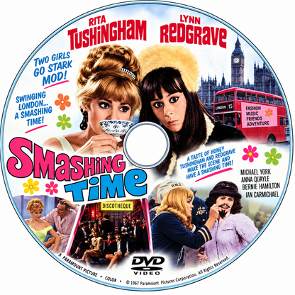 SMASHING TIME  (1967) IIrene Handl, Michael York, Rita Tushingham, Anna Quayle - Public Domain DVD NO CASE