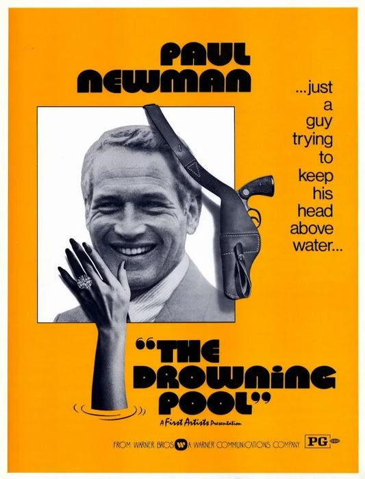 THE DROWNING POOL (1975) Paul Newman,Joanne Woodward,Melanie Griffith - Public Domain DVD NO CASE RARE !