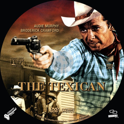 THE TEXICAN (1966) Audie Murphy,Broderick Crawford - Public Domain DVD NO CASE