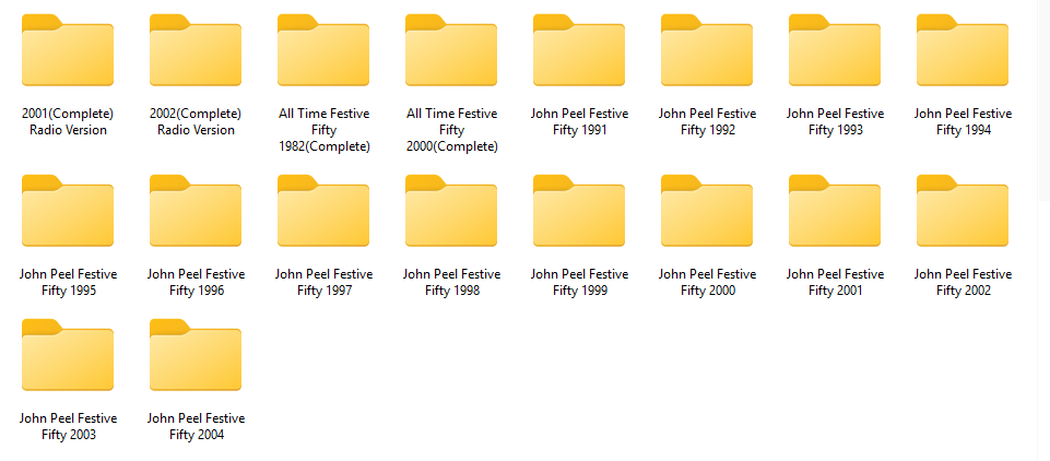 JOHN PEEL - Festive Fifty - Retro Old Time Radio Shows MP3 DVDROM
