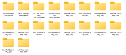 JOHN PEEL - Festive Fifty - Retro Old Time Radio Shows MP3 DVDROM