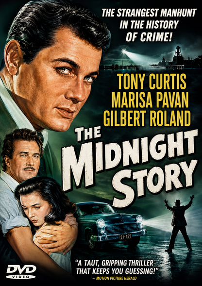 THE MIDNIGHT STORY (1957) Tony Curtis, Marisa Pavan, Gilbert Roland - DVD NO CASE
