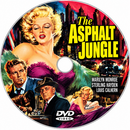 THE ASPHALT JUNGLE (1950) Marilyn Monroe • Sterling Hayden • Louis Calhern • Jean Hagen • James Whitmore • Sam Jaffe • John McIntire - PUBLIC DOMAIN DVD ONLY NO CASE