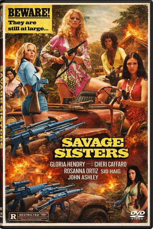 SAVAGE SISTERS (1974) Andy Griffith, Sam Bottoms, Noah Beery, Jr. James Best  - Public Domain DVD NO CASE