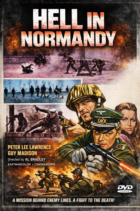 HELL IN NORMANDY (1968) Guy Madison,Lee Lawrence,Erika Blanc  - Public Domain DVD NO CASE