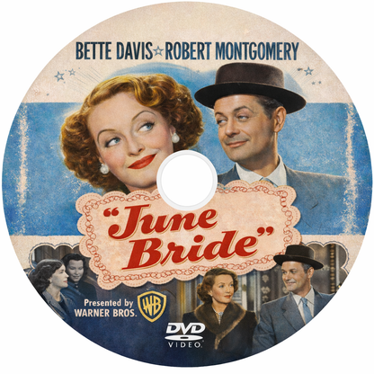 JUNE BRIDE (1948) Bette Davis,Robert Montgomer  - DVD, Public Domain DVD NO CASE