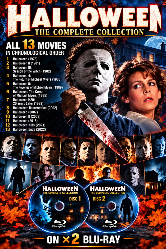 HALLOWEEN - THE COMPLETE 13 MOVIE COLLECTION 1978–2022 X 2 BLU-RAY