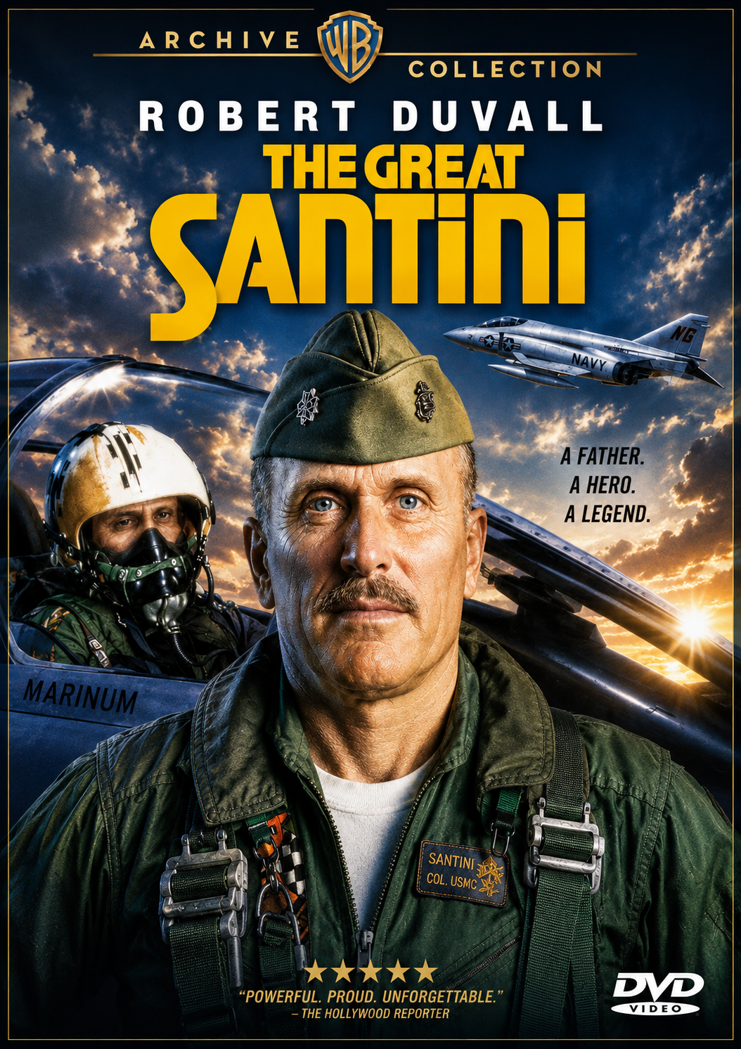 THE GREAT SANTINI (1979) Robert Duvall,Blythe Danner,Michael O'Keefe,Stan Shaw - RARE DELETED  DVD NO CASE