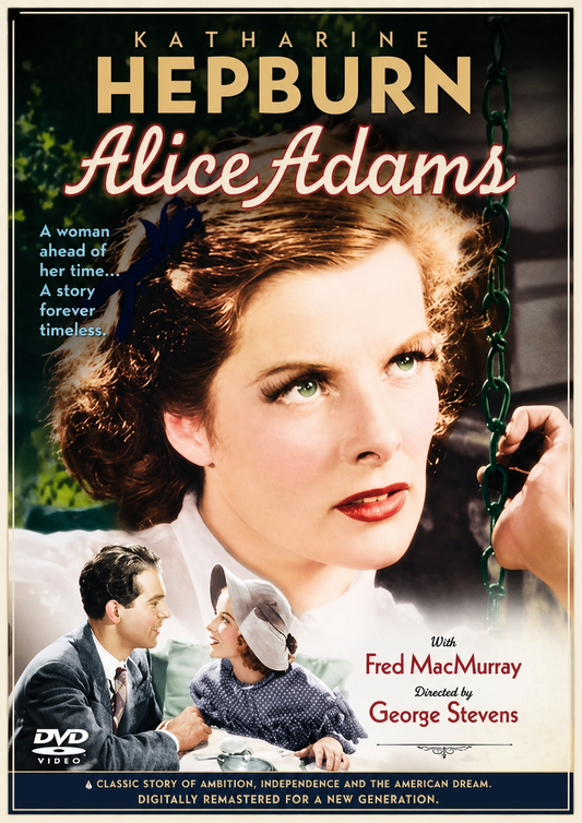 ALICE ADAMS (1958) Katharine Hepburn ,Fred MacMurray , Fred Stone ,Evelyn Venable - Public Domain Movie DVD NO CASE