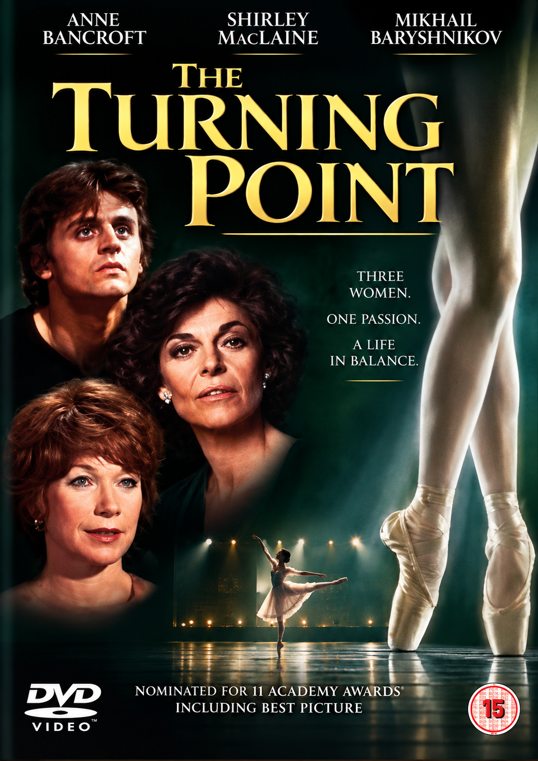 THE TURNING POINT (1977) Starring - Shirley MacLaine, Anne Bancroft, Leslie Browne, Mikhail Baryshnikov &amp; Tom Skerritt • DVD NO CASE