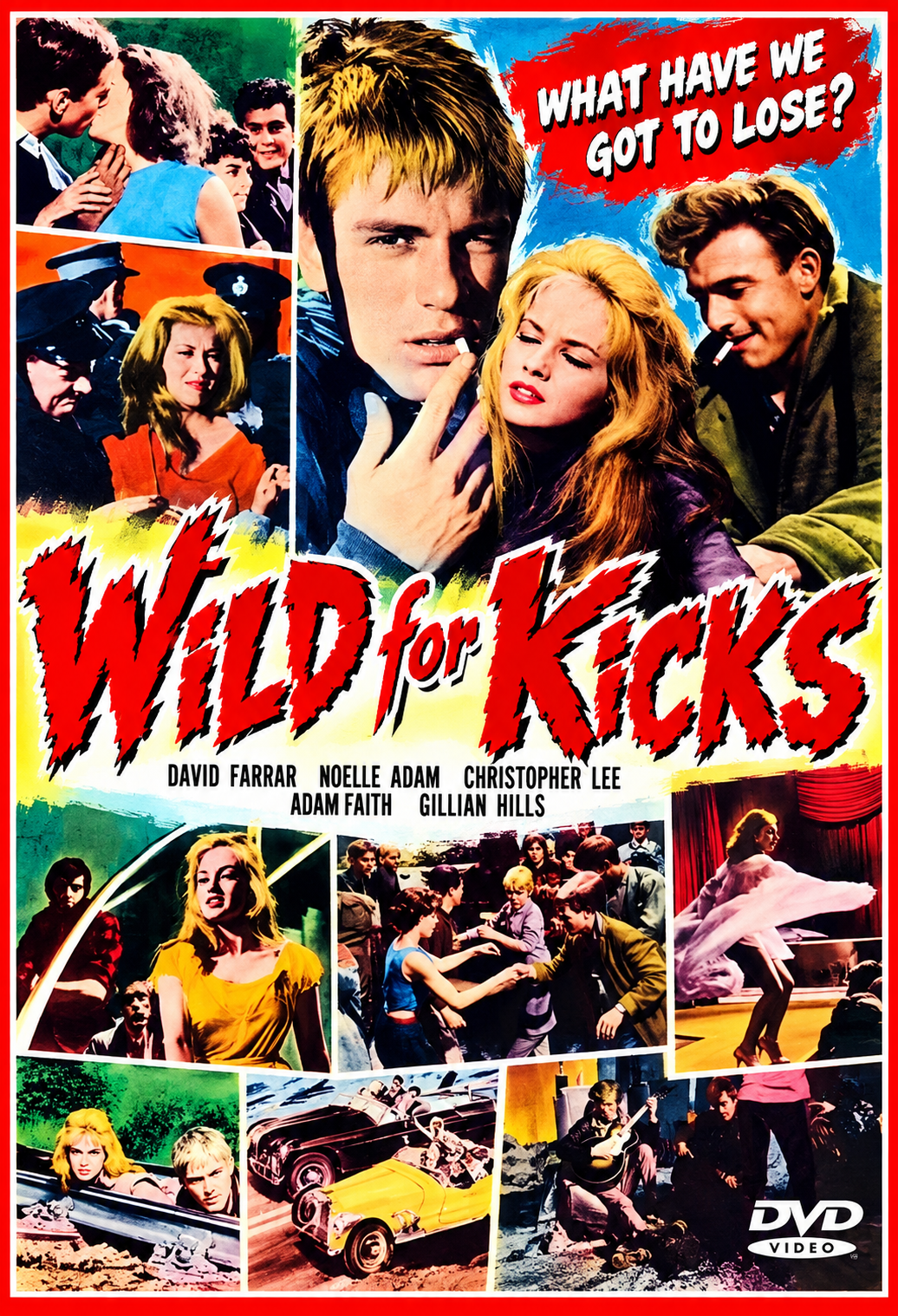 WILD FOR KICKS (aka Beat Girl) (1960) Gillian Hills, David Farrar, Noëlle Adam, Christopher Lee and Adam Faith - PUBLIC DOMAIN DVD ONLY NO CASE