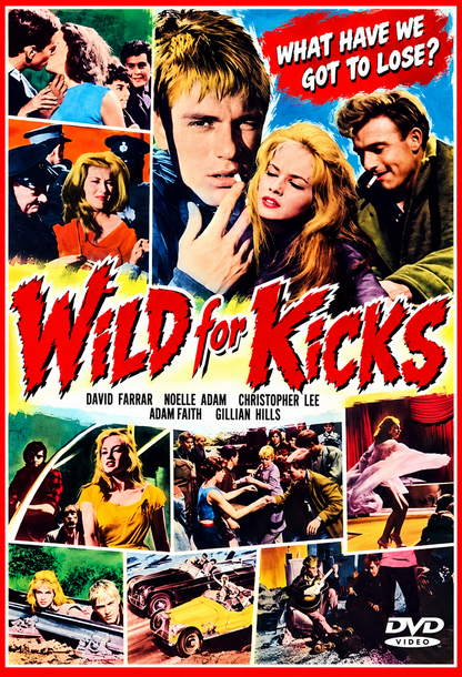WILD FOR KICKS (aka Beat Girl) (1960) Gillian Hills, David Farrar, Noëlle Adam, Christopher Lee and Adam Faith - PUBLIC DOMAIN DVD ONLY NO CASE