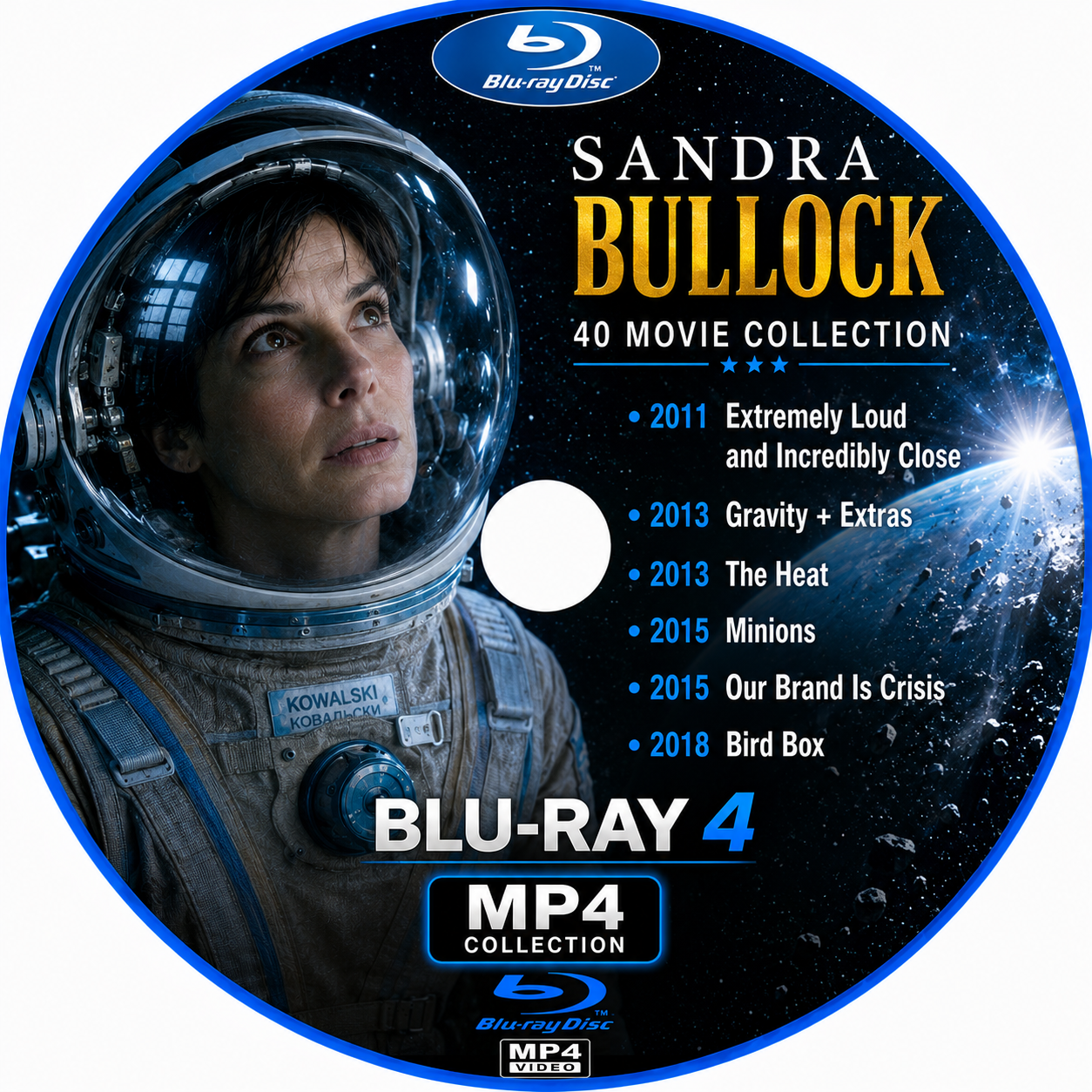 SANDRA BULLOCK — 40 MOVIE COLLECTION ON x5 BLU-RAY